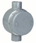 Boîte de jonction en aluminium KI-GECCT2-6TB avec 6 bornes, ¾'' NPT, 3 entrées, antidéflagrante