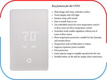 UTN5 LED Non-Programmable Touch Thermostat